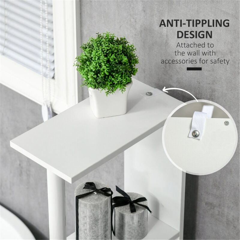 Bathroom Storage Cabinet with Doors & Shelves for Space-Saving Organization & Stylish D&eacute;cor