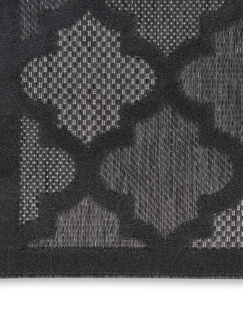 Easy Care NES01 Charcoal/Black 9' x 12' Rug