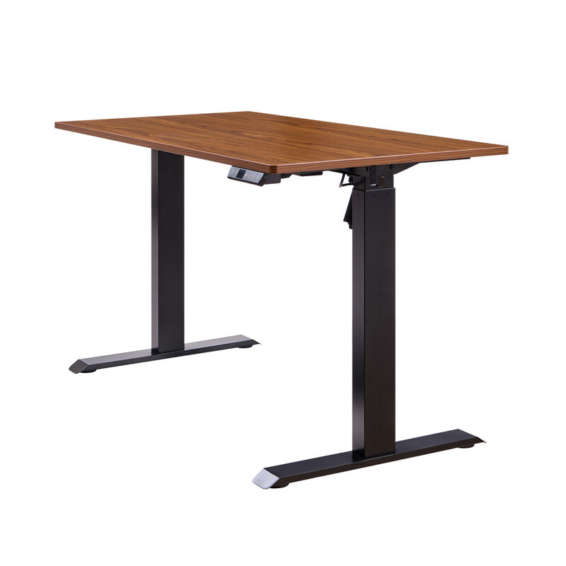 GOODSILO Electric Height Adjustable Standing Desk with Spacious Workspace and Smooth One-Piece Desktop image number 4
