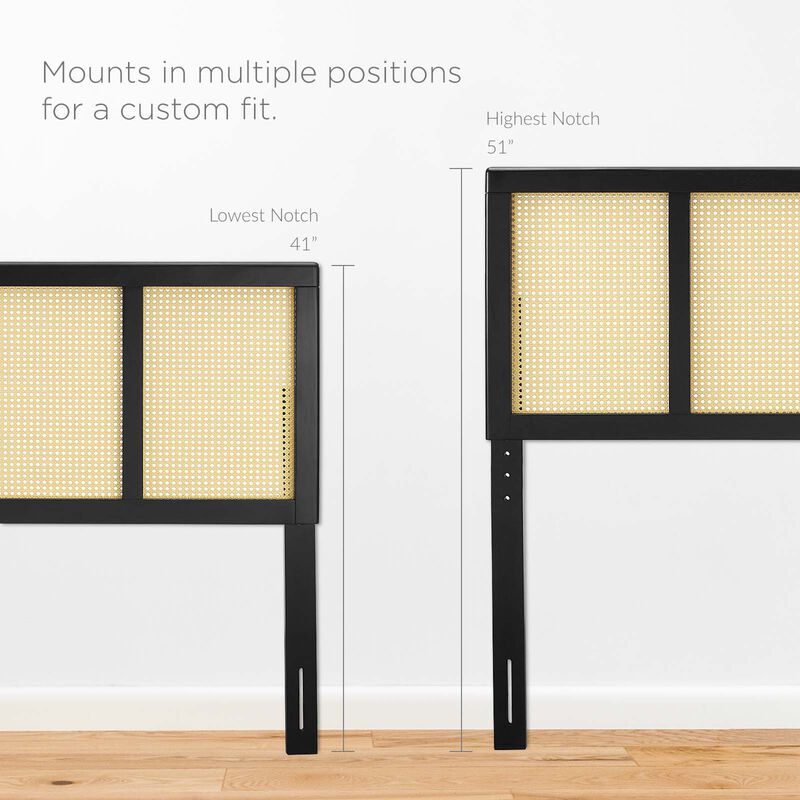 Modway - Delmare Cane Full Headboard image number 7