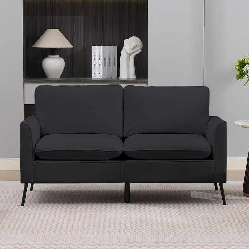 GOODSILO Comfortable Upholstered Single Sofa Armchair Leisure Accent Seating image number 1