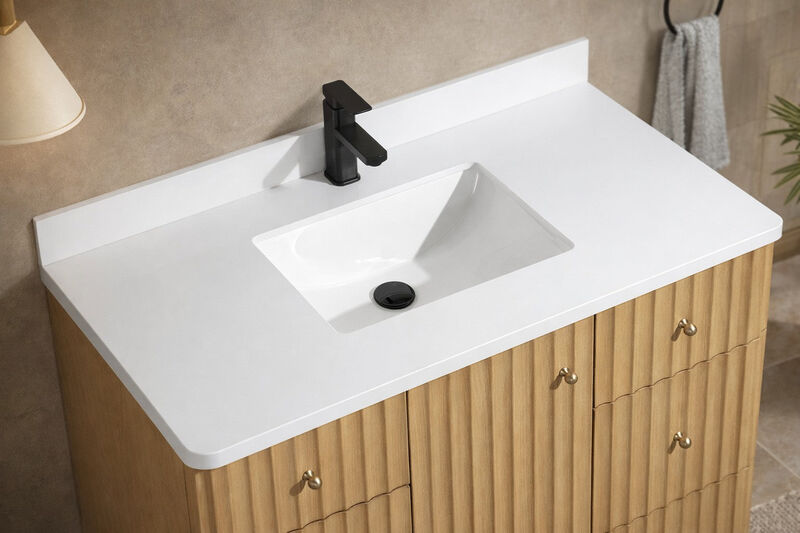 La Jolla 42" Bathroom Vanity Washed Oak image number 3