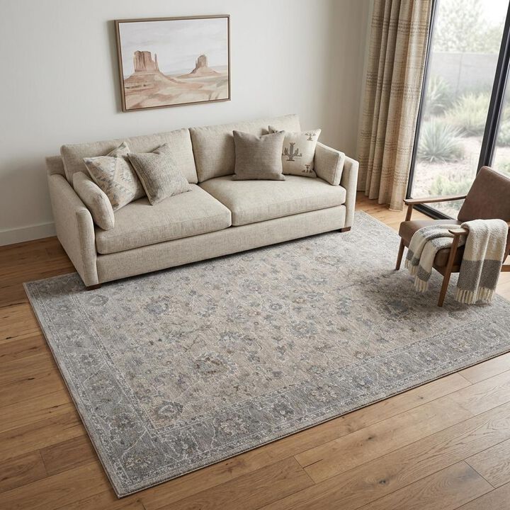 HomeRoots Southwestern Power Loom Stain Resistant Area Rug
