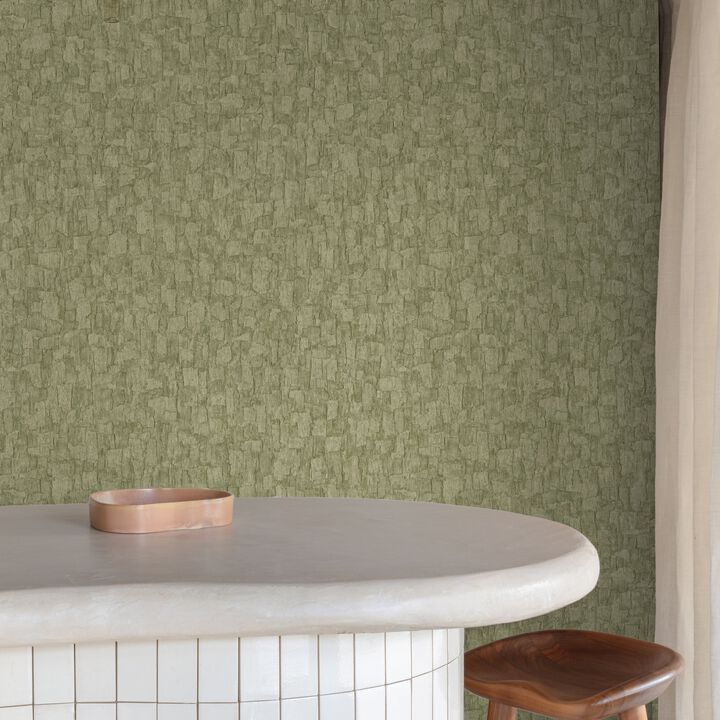 Surfaces Wood plain Green Wallpaper SF1005