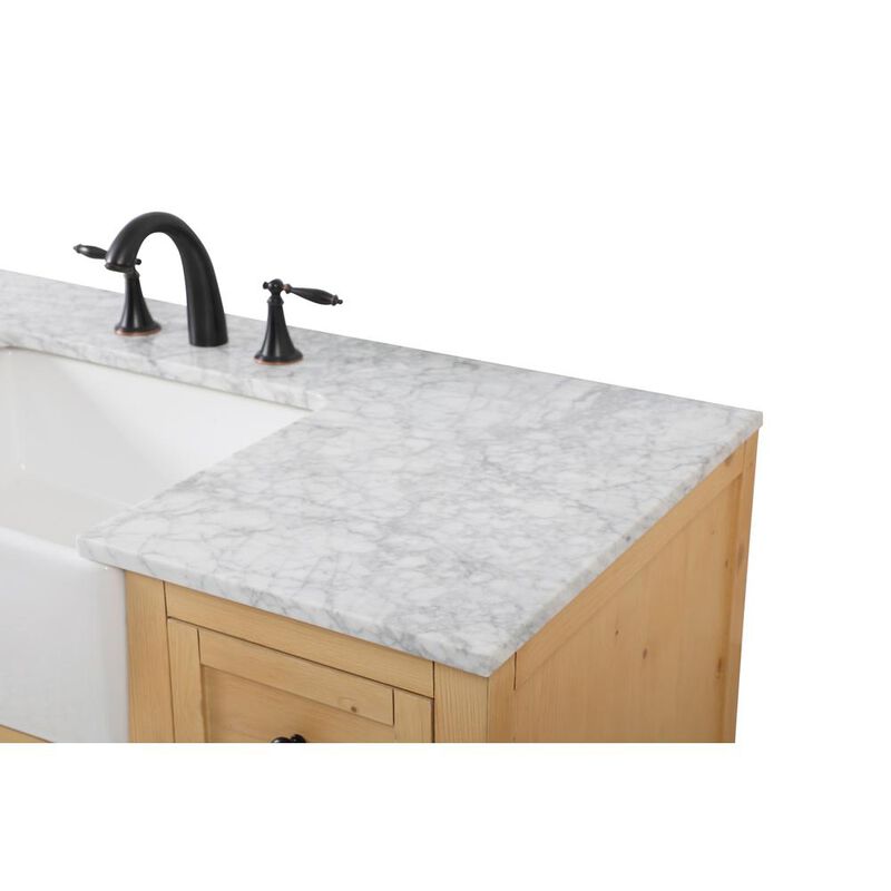 Elegant Kitchen and Bath 48 inch Single bathroom vanity in natural wood