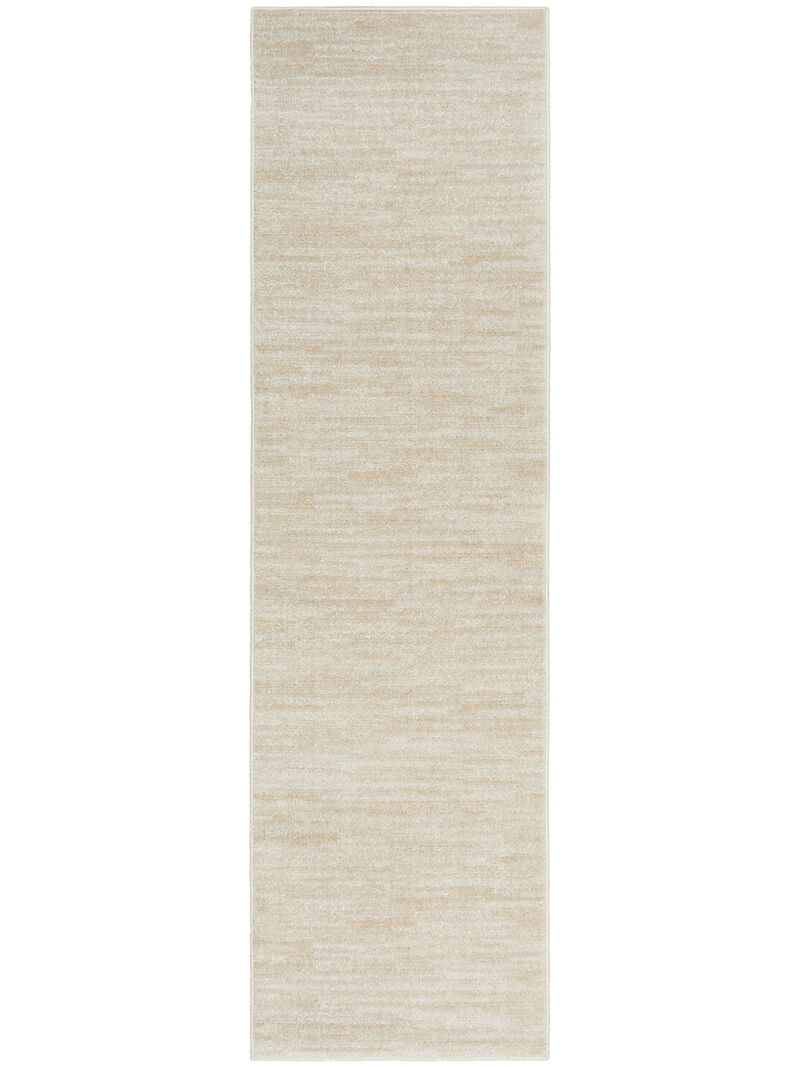 Nourison Essentials NRE01 Ivory/Beige 2'2" x 12' Rug image number 0