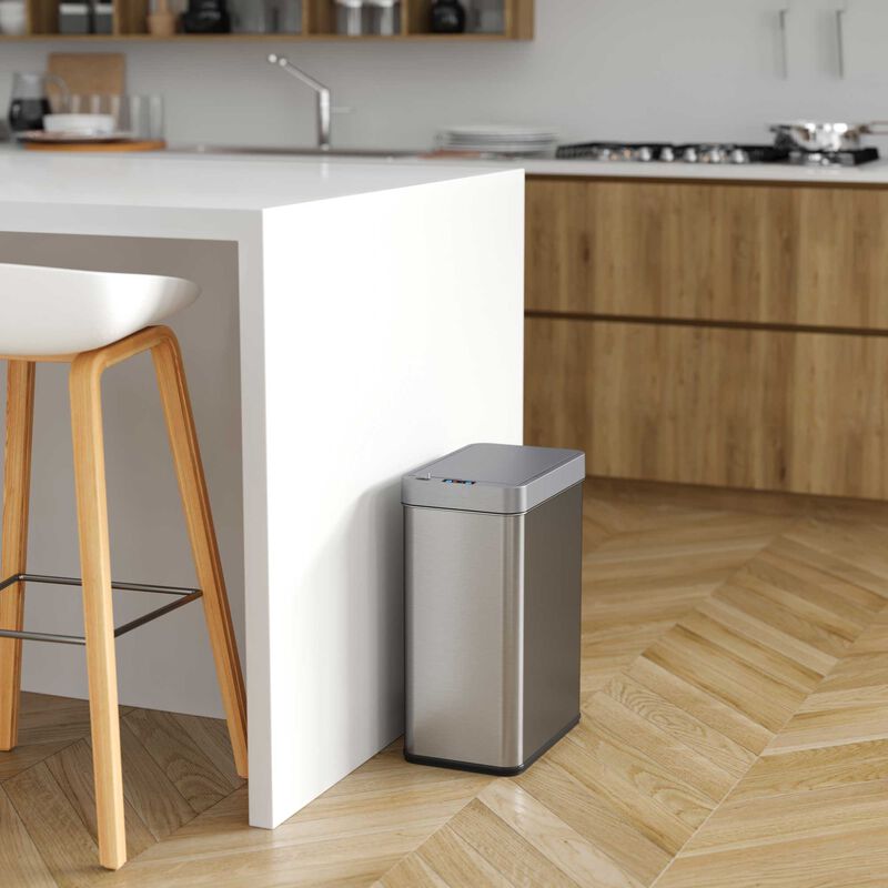 iTouchless 13 Gallon Wings Lid Sensor Trash Can