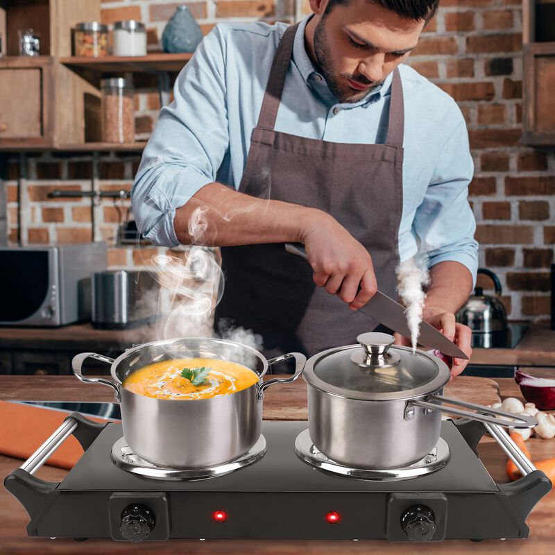 2000W Electric Dual Burner Portable