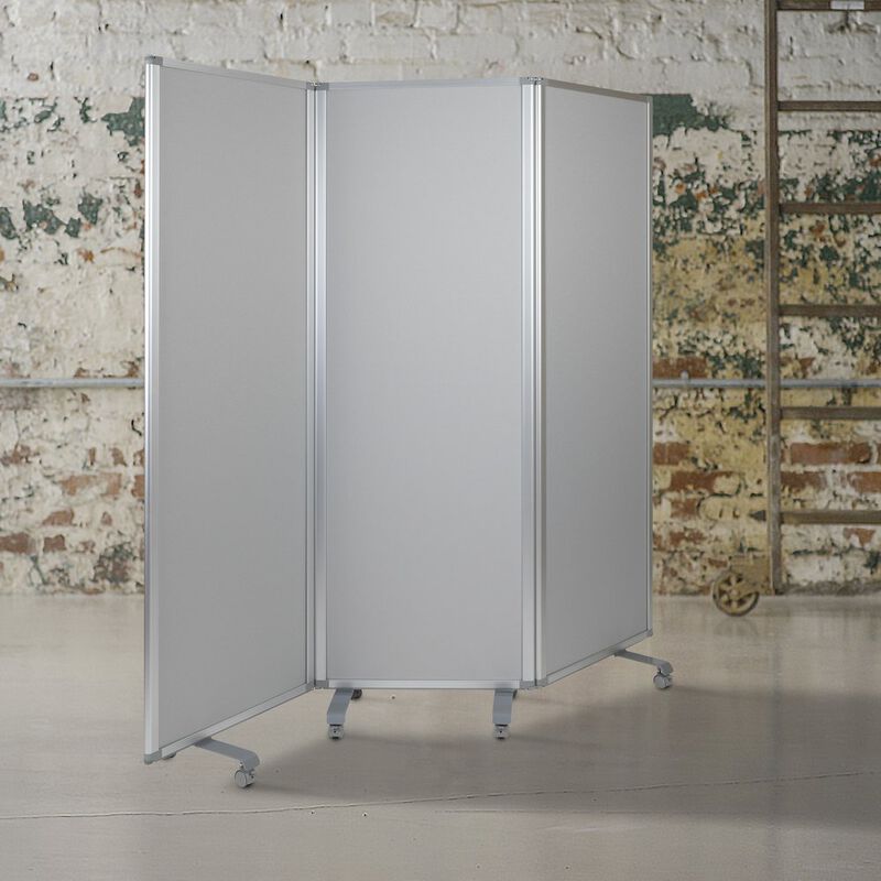 Flash Furniture Double Sided Mobile Magnetic Whiteboard, 72"H x 24"W image number 8