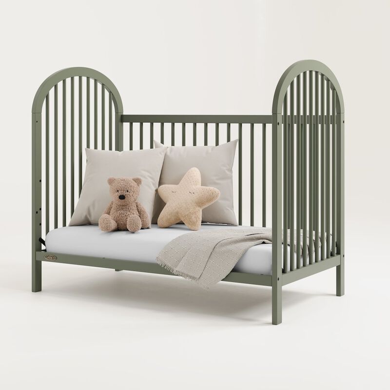 Graco Olivia 3-in-1 Convertible Crib (Olive) - GREENGUARD Gold Certified image number 2
