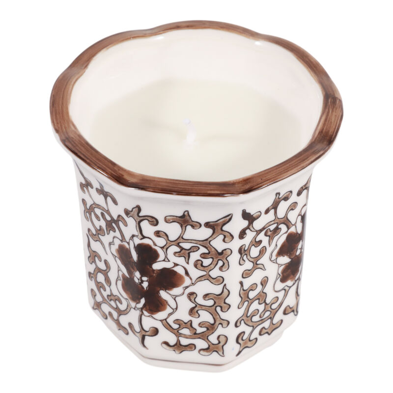 4" Fluted Chinoiserie Candle image number 4