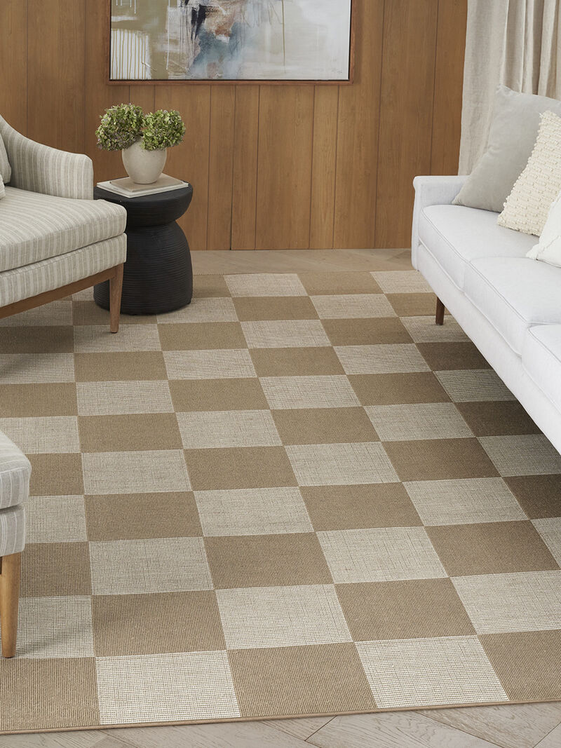 Washable Modern Jute MDJ02 Natural/Ivory 5'3" x 7'3" Rug