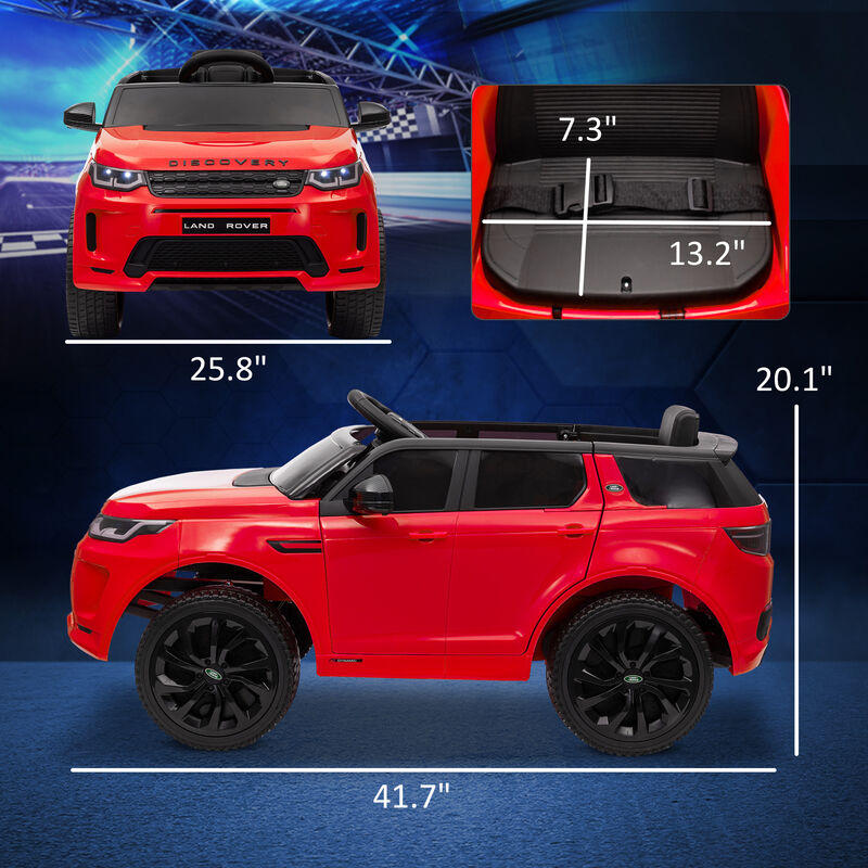 BreeBe Land Rover Discovery Sport Licensed 12V Kids Ride on Car with Remote Control Soft Start, LED Lights image number 2
