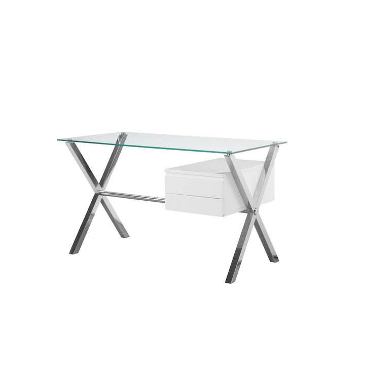 Pangea Home Beverli Desk Small White