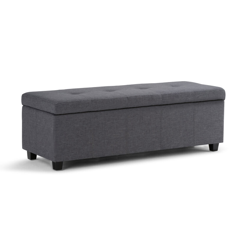 Simpli Home Castleford Storage Ottoman image number 0