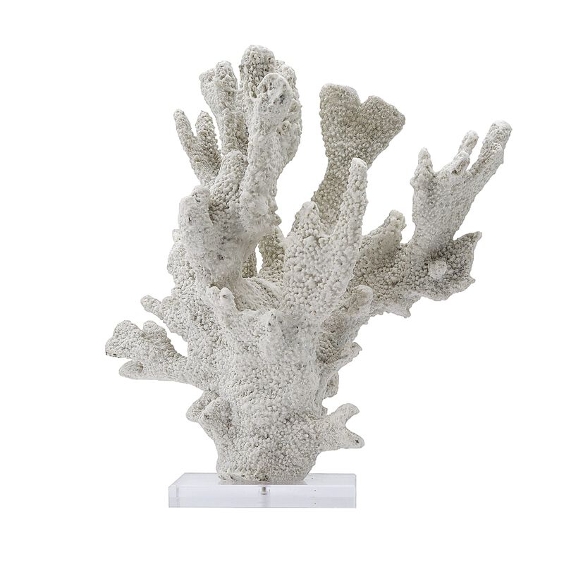 Off-White Resin Coral on Acrylic Base image number 0