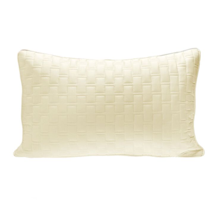 BedVoyage Luxury 100% viscose from Bamboo Quilted Decorative Pillow (sham with pillow insert)