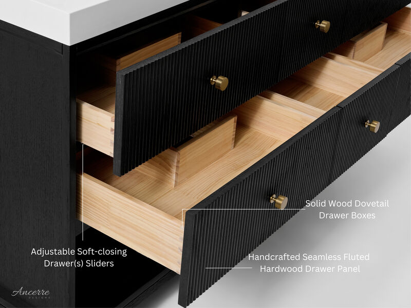 Momo 60 in. Bath Vanity Set with White Quartz Vanity Top and White Undermount Basin image number 6