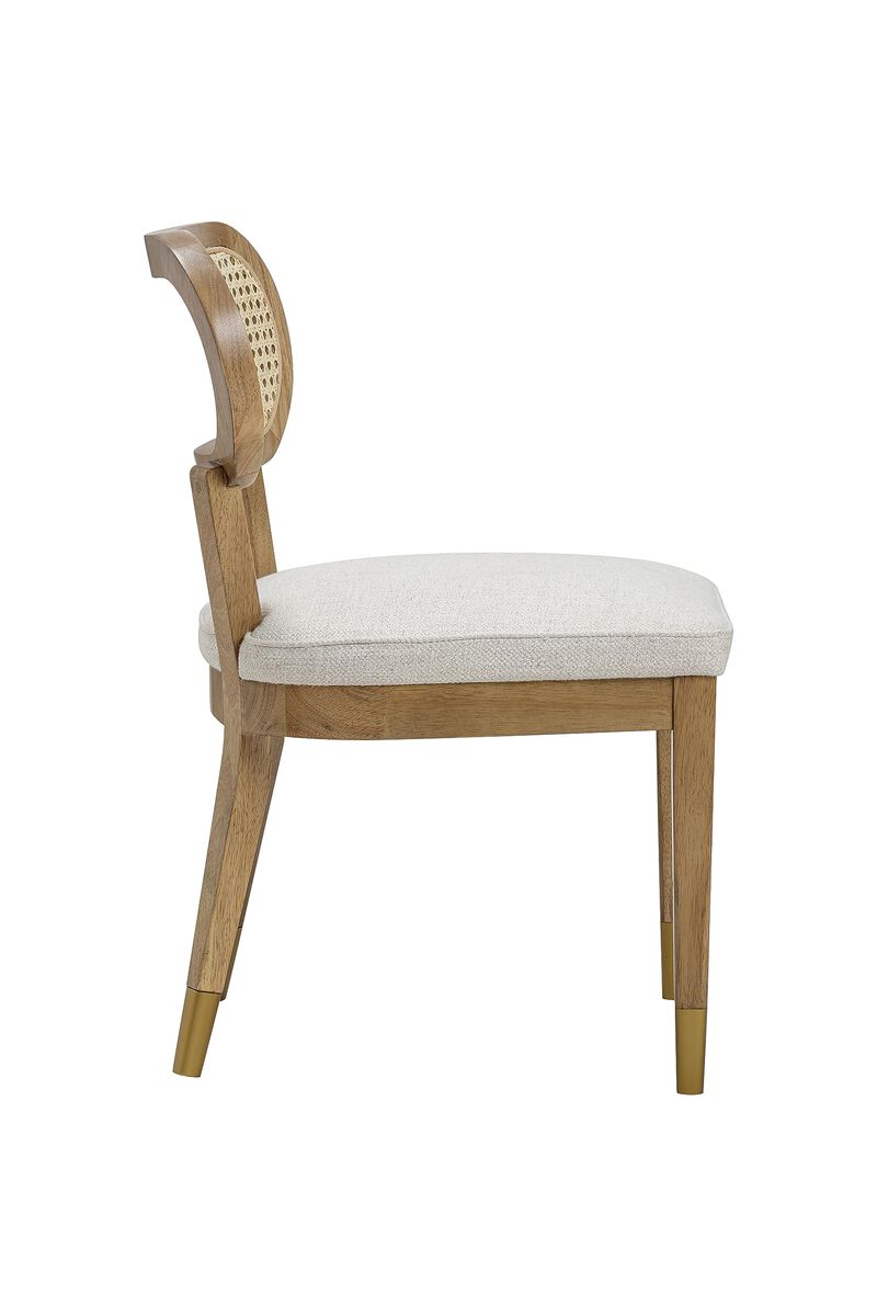 Casafoyer Cosette Natural Performance Linen Dining Chair image number 4