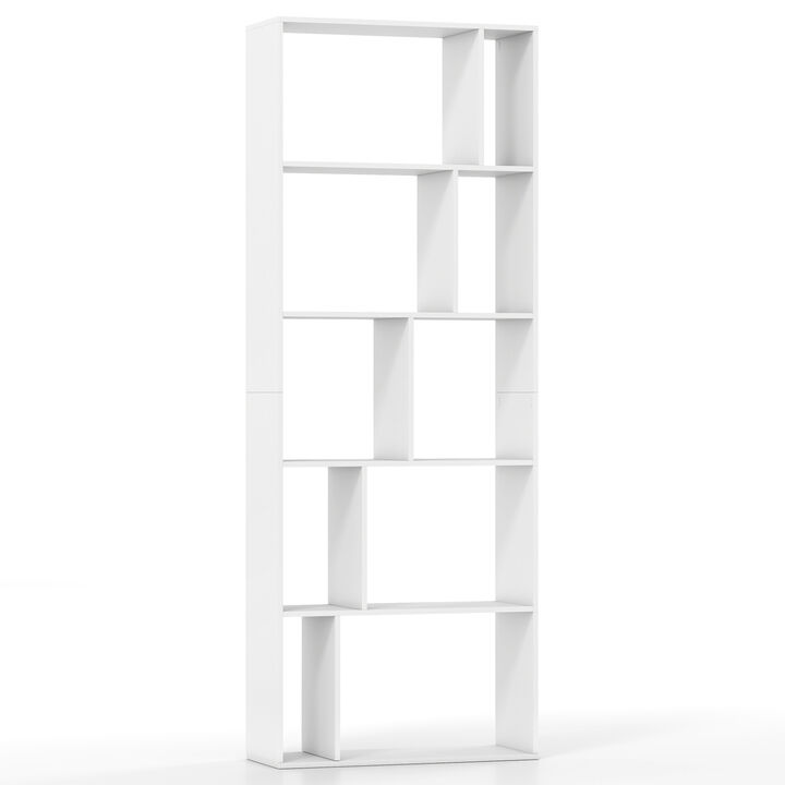 Modern Storage Bookshelf 5-Tier with Anti-Tip Safety Kits
