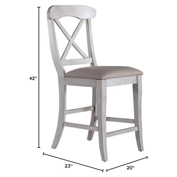 Liberty Furniture Uph X Back Counter Chair (RTA) - Set of 2 in Rubberwood Solids w/ Pine Veneers