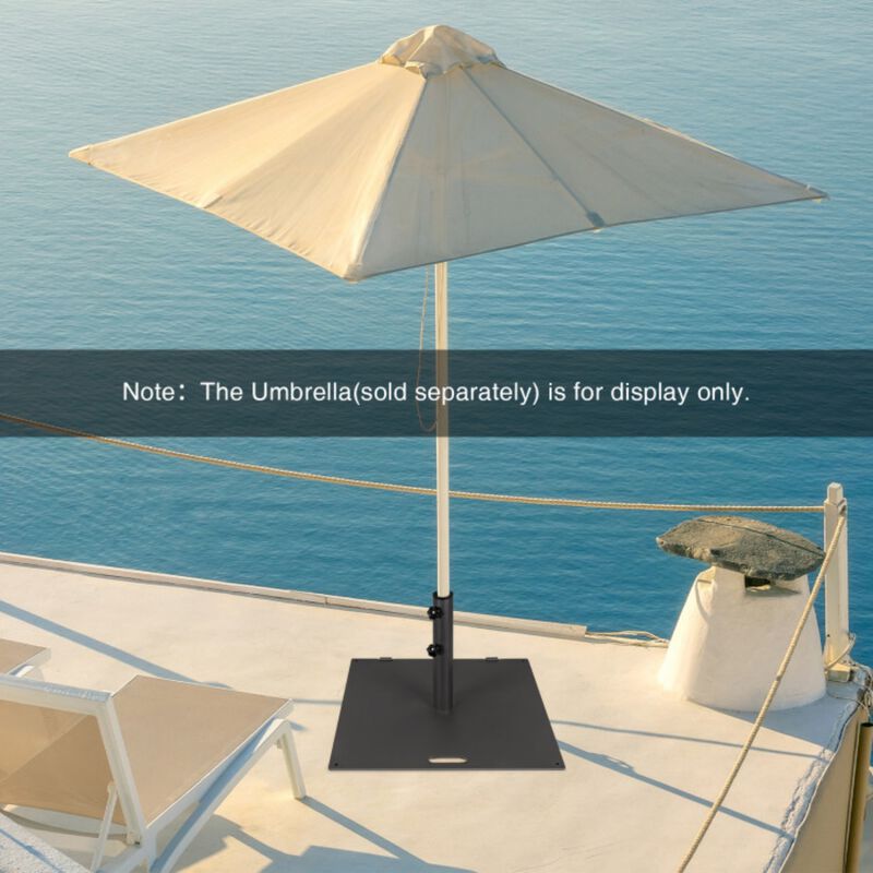 24 Inch Square Patio Umbrella Base 50 LBS Weighted image number 2