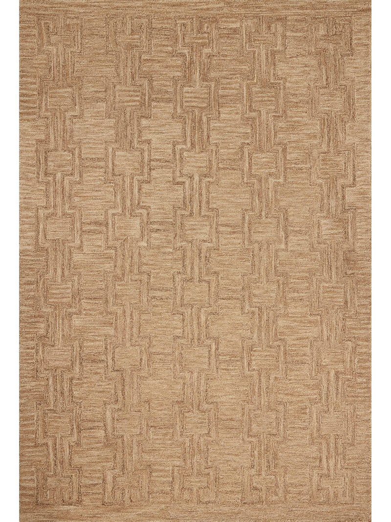 Barrow BAR02 Camel/Brown 7'9" x 9'9" Area Rug by Jeremiah Brent x Loloi