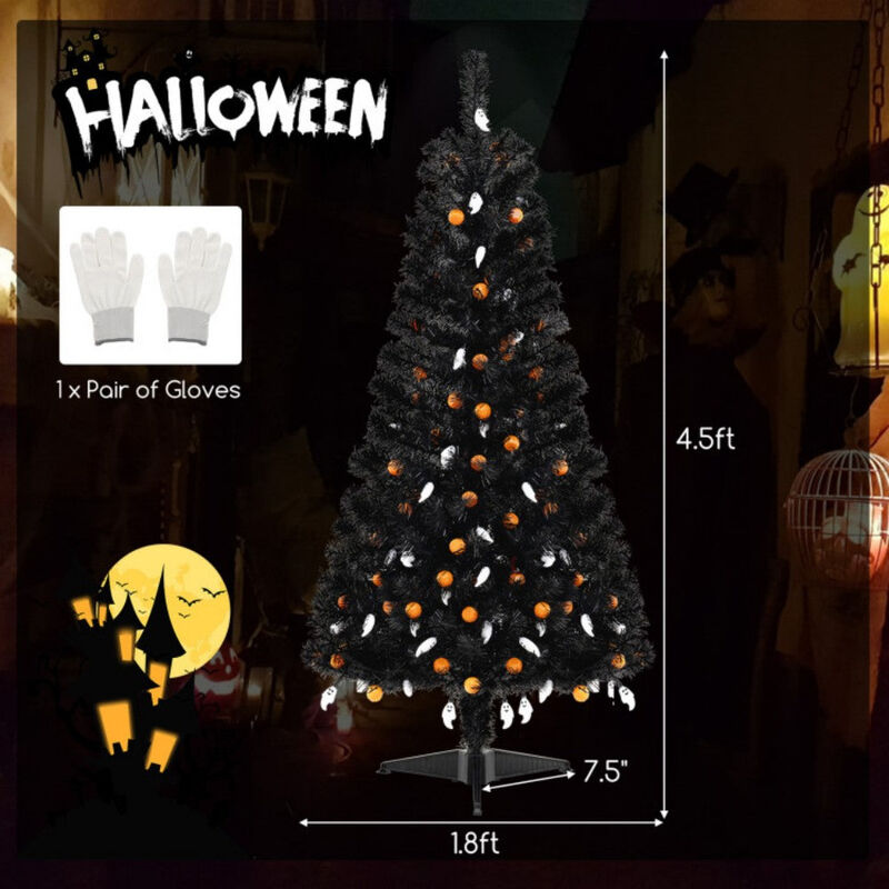 4.5ft Christmas Tree with Spooky Lights and Music image number 2