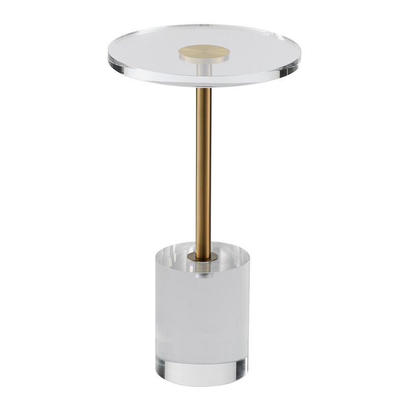 Transparent Acrylic Round Side Table for Bedroom Living Room image number 0
