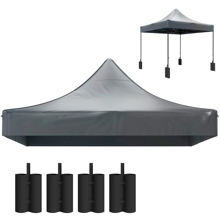 Hivvago Pop Up Tent 10x10 Canopy Top Replacement