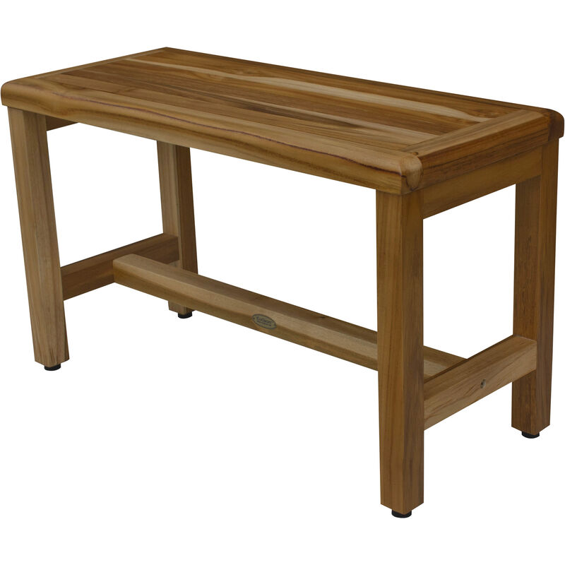 EcoDecors Eleganto EarthyTeak 30" Teak Wood Shower Bench