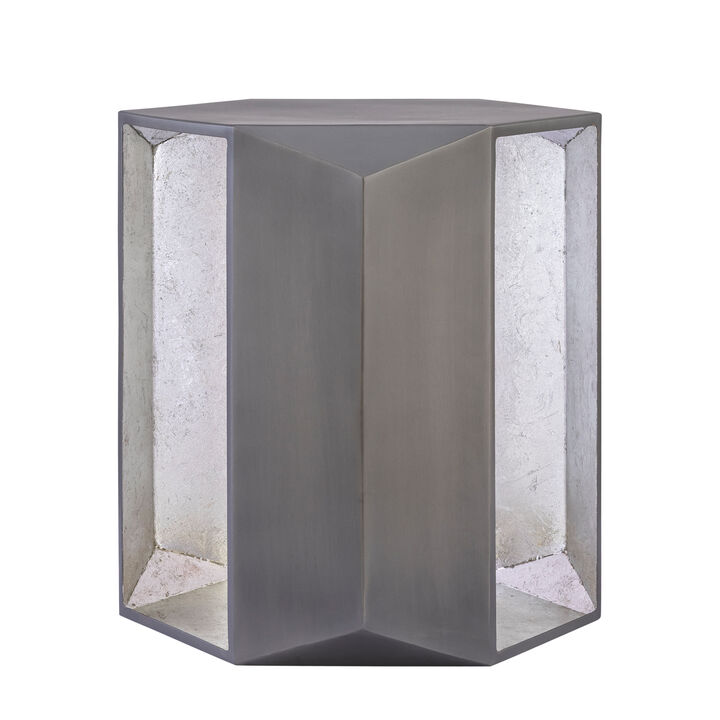 Marovenne Gold Hexagon End Table