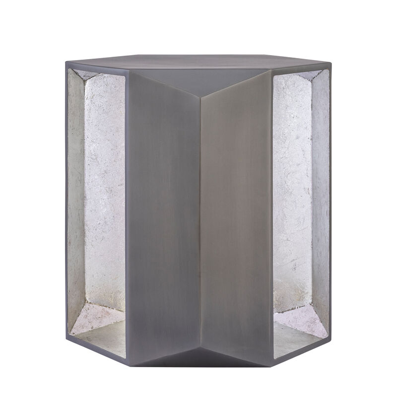 Marovenne Gold Hexagon End Table image number 1