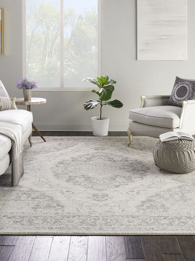 Tranquil TRA05 Ivory/Gray 8'10" x 11'10" Rug image number 7