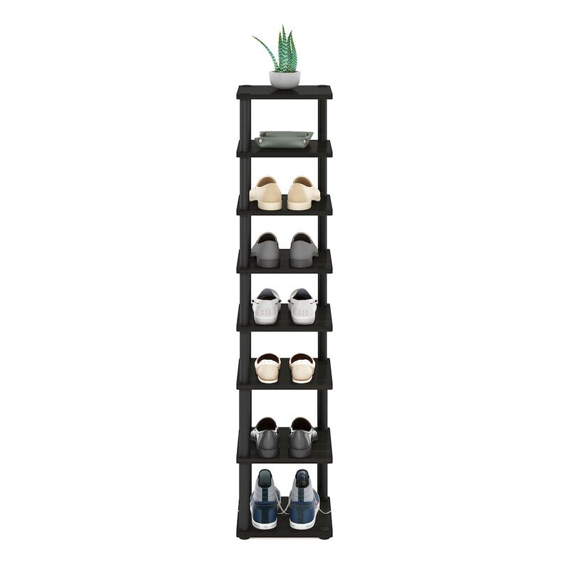 8-Tier Vertical Space Saving Free Standing Shoe Tower, Shoe Rack