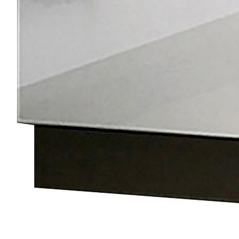 Queen Bedroom Set, White, Metallic Gray Wood, 2 Piece Set with Nightstand image number 6