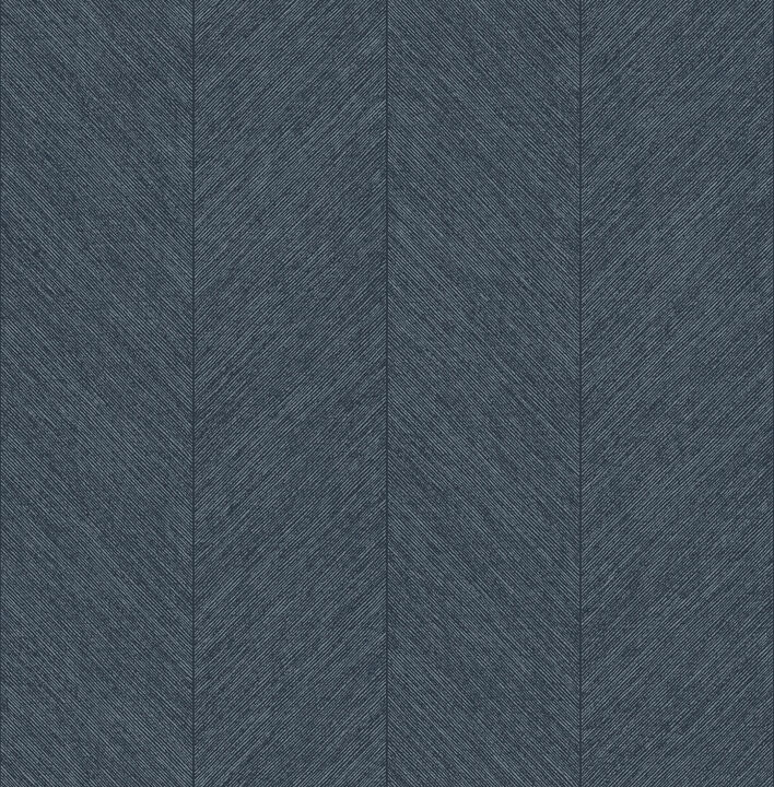 Kallam Indigo Chevron Wallpaper (Set of 2)