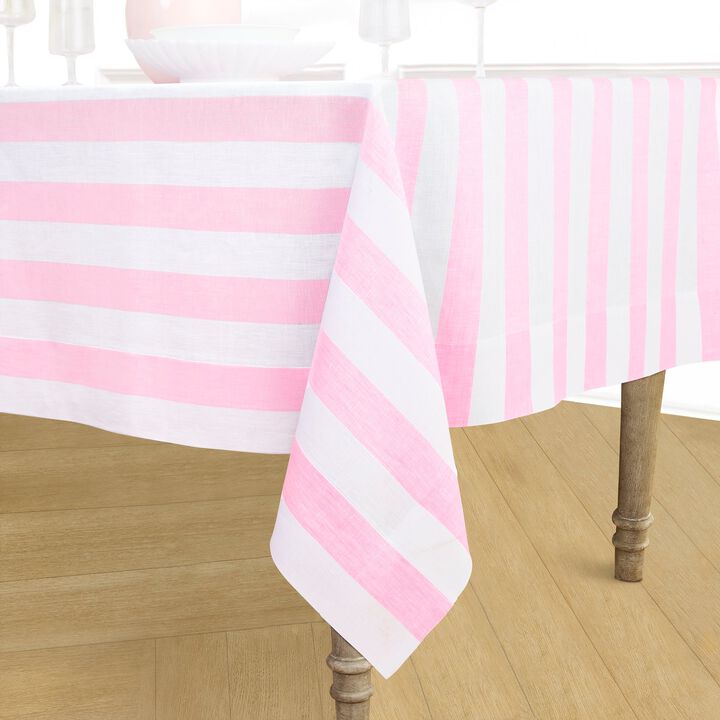 Linen Tablecloth - Cabana Stripe