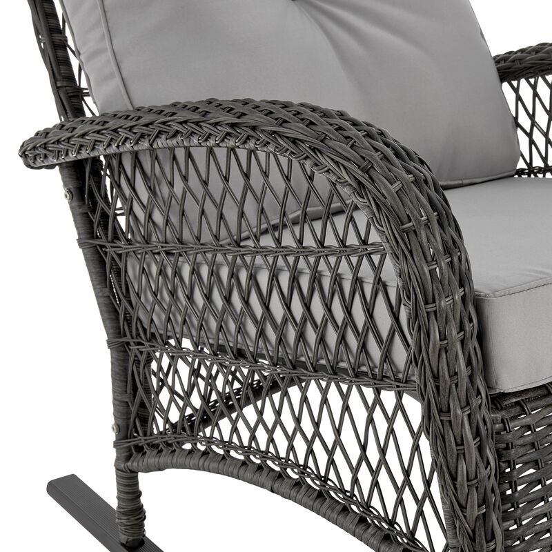 Fruttuo Gray Patio Rocking Chair