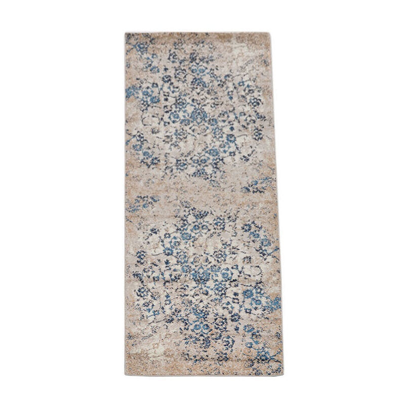 RUGSOTIC CARPETS MACHINE MADE HEATSET POLYPROPYLENE AREA RUGS  - Runner Shape, Floral Modern Design, Midium Pile Machine Made Area Rugs for Living Room (M00011) image number 0