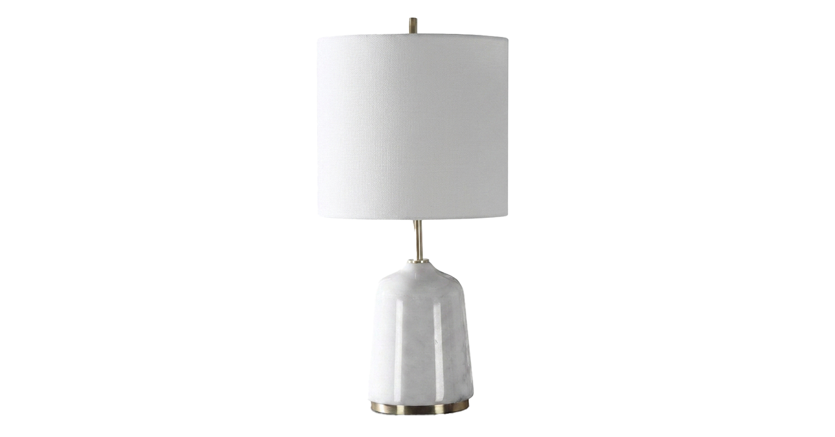 Uttermost Eloise White Marble Table Lamp
