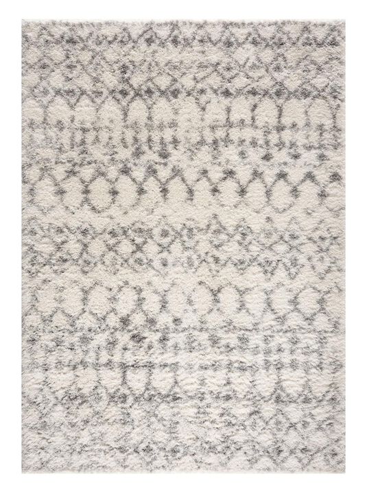 HomeRoots Southwestern Shag Power Loom Area Rug