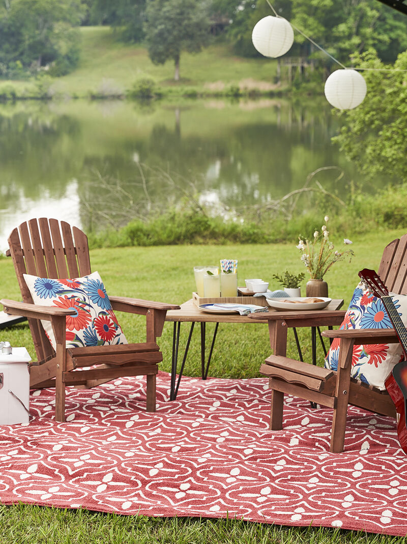 Nourison Essentials NRE04 Brick/Ivory 6' x 9' Rug