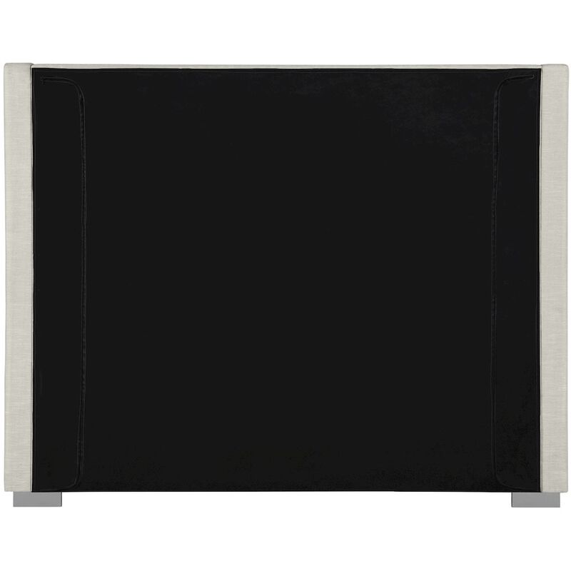 Meridian Furniture Royce Beige Linen Textured Fabric King Bed