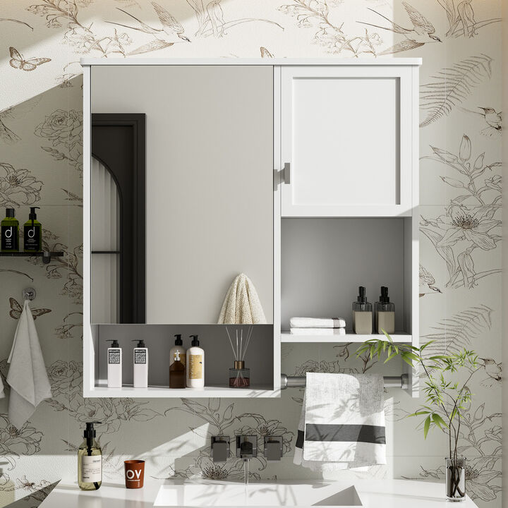 ELEMENT ACE Modern Wall Mounted Bathroom Medicine Cabinet with Adjustable Shelves