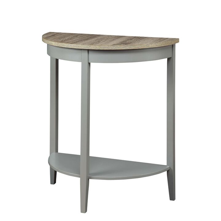 Justino Console Table in Gray Oak & Gray