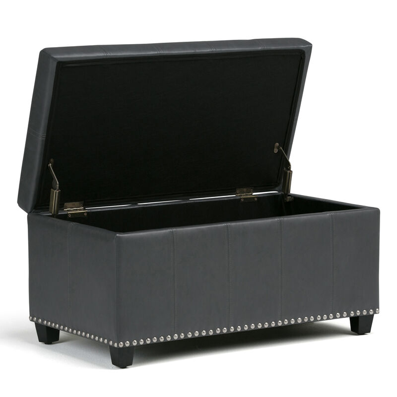 Simpli Home Amelia Storage Ottoman Bench image number 4