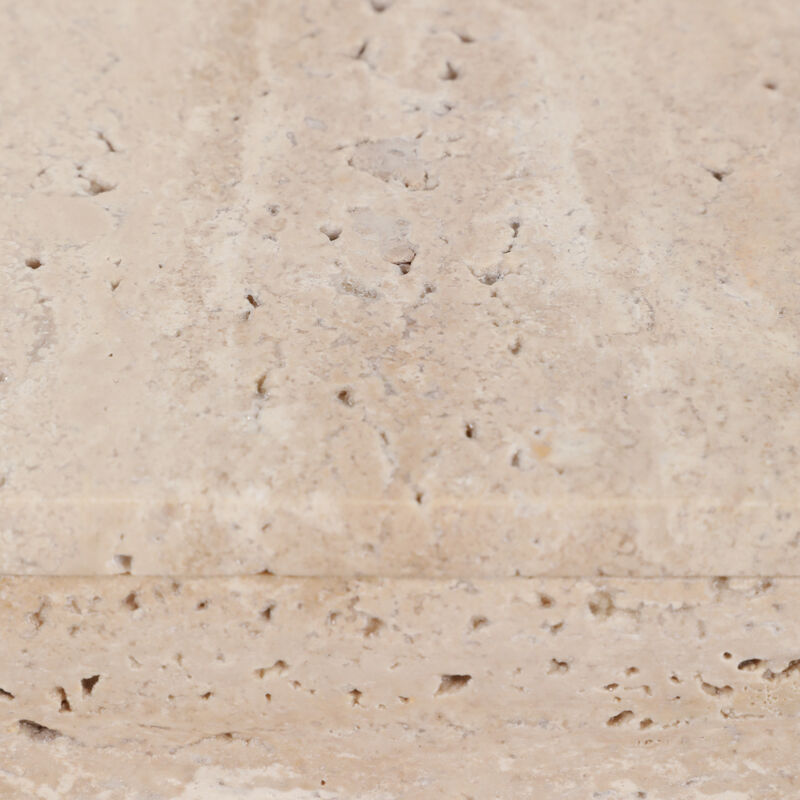 7" Travertine Box, Tan image number 5