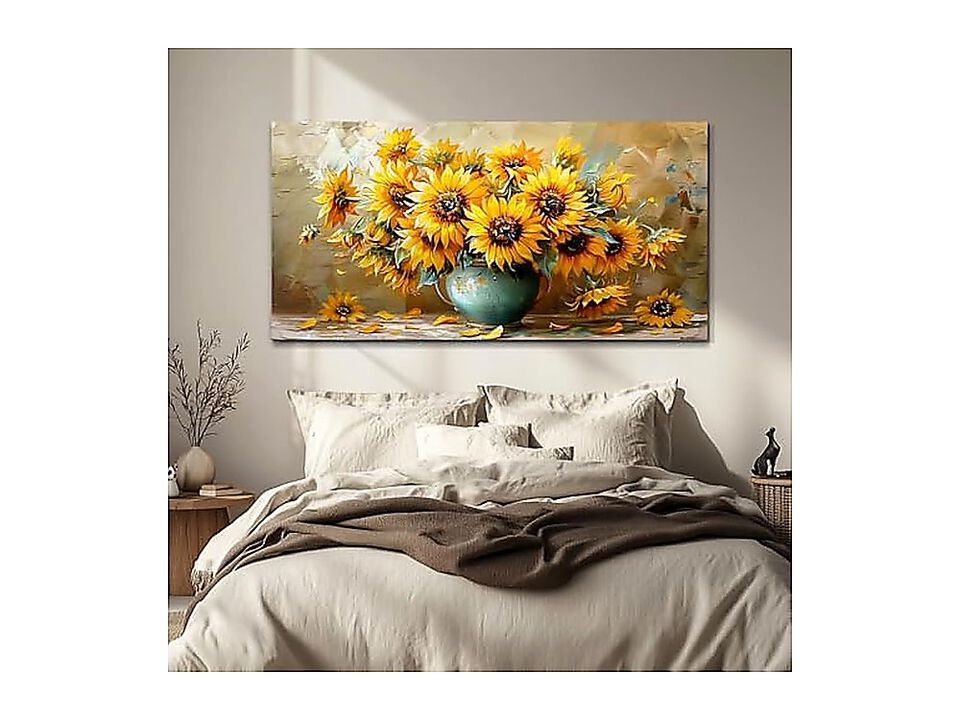 Canvas Wall Art Living Room Decor Bedroom Office Sunflower Landscape Abstract