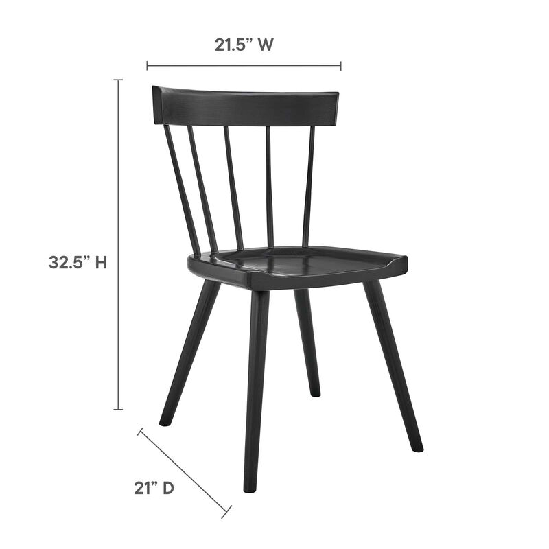Sutter Wood Dining Side Chair Set of 2 image number 7